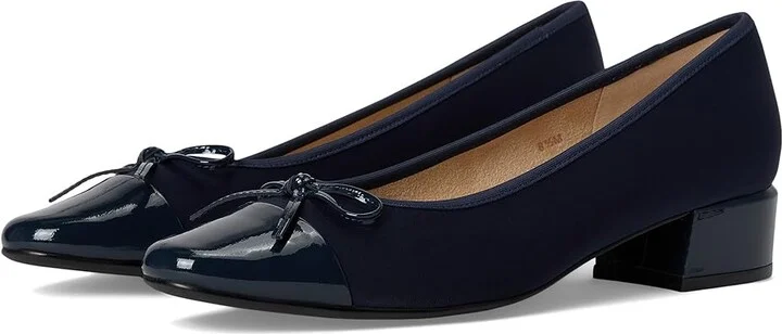 Vaneli Alesya Women's Flat Shoes Navy Owi/Navy Patent : 8.5 W (D), Leather