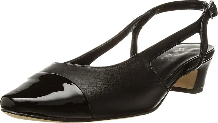 Vaneli Aliz Women's 1-2 inch heel Shoes Black Nappa/Black Patent : 5 M (B) - Image 2