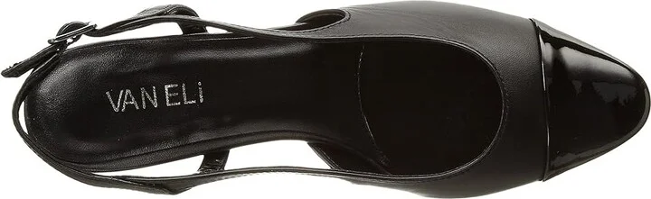 Vaneli Aliz Women's 1-2 inch heel Shoes Black Nappa/Black Patent : 5 M (B) - Image 3