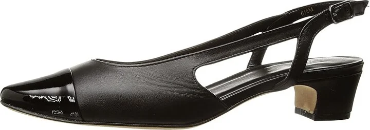 Vaneli Aliz Women's 1-2 inch heel Shoes Black Nappa/Black Patent : 5 M (B) - Image 7