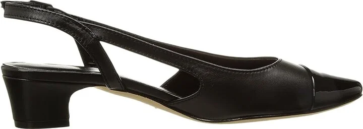 Vaneli Aliz Women's 1-2 inch heel Shoes Black Nappa/Black Patent : 5 M (B) - Image 8
