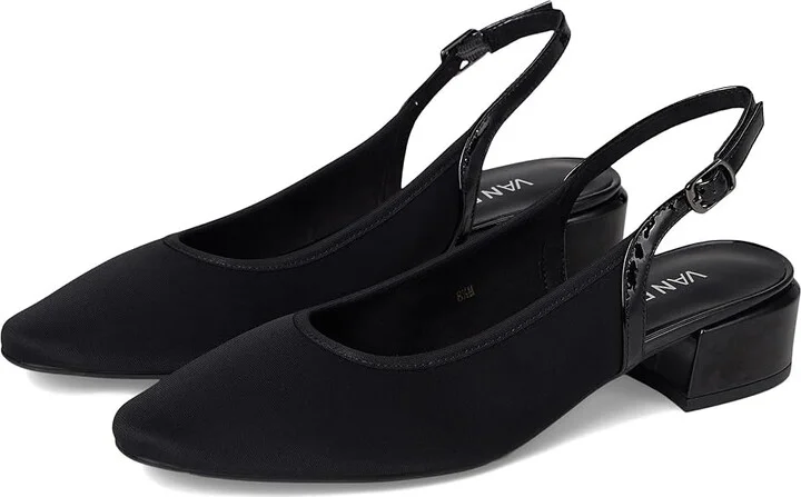 Vaneli Amory High Women's Heels Black Owi/Patent : 11 M (B), Leather