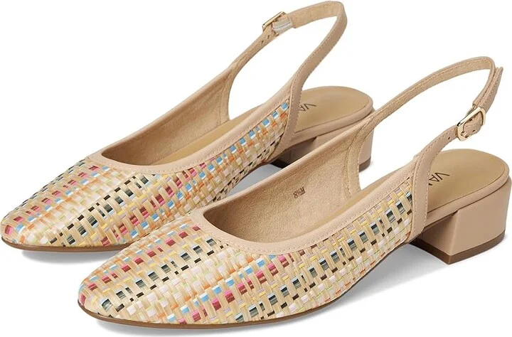 Vaneli Amory High Women's Heels Natural Holdo : 8 N (AA), Leather
