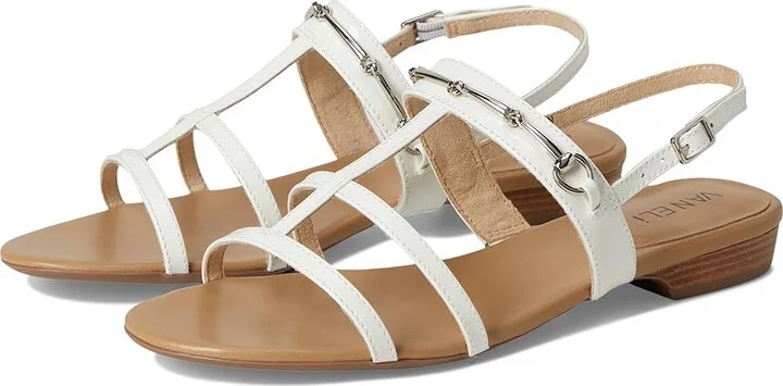 Vaneli Banjel Women's Sandals White Patent : 7.5 M (B)