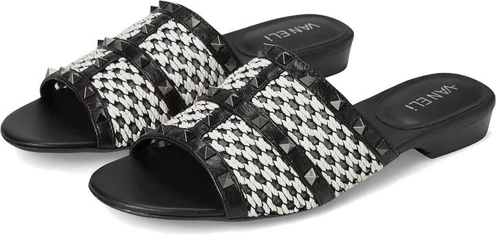 Vaneli Banyan Women's Sandals Black Aston : 6 M (B), Leather