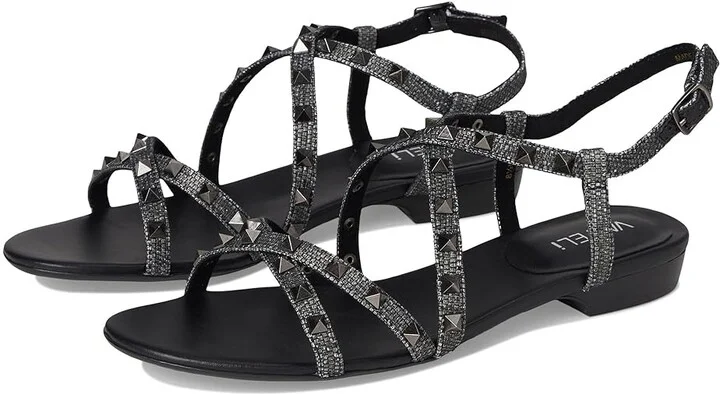 Vaneli Basira Women's Sandals Black Raffia : 9.5 M (B), Leather/Rubber