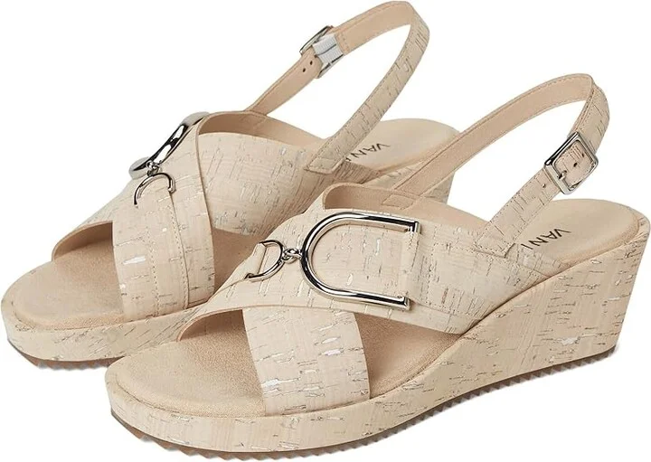 Vaneli Cadesh Women's Sandals White Cork : 7.5 W (D)