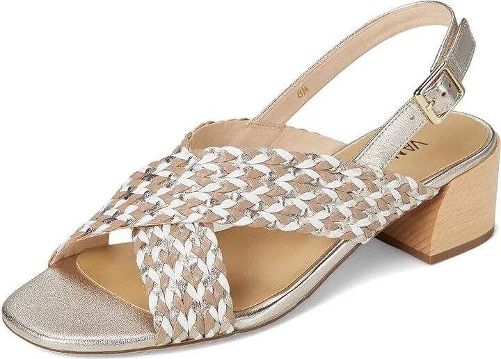 Vaneli Cadmus Women's Sandals Shell Mercury Combo : 9.5 N (AA), Leather - Image 5