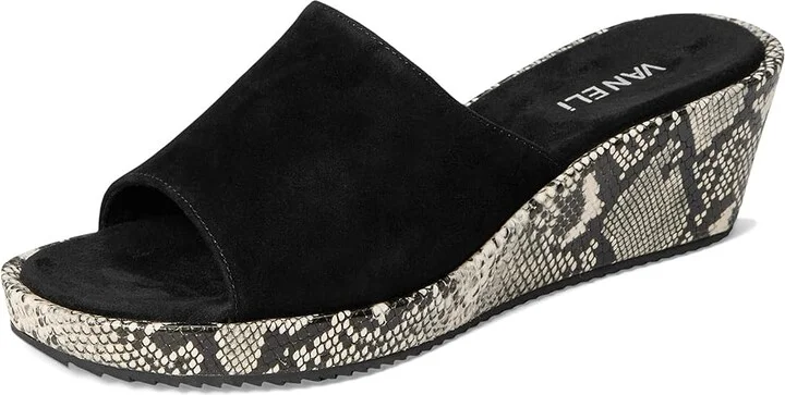 Vaneli Calla Women's Sandals Black Suede : 7 M (B) - Image 5