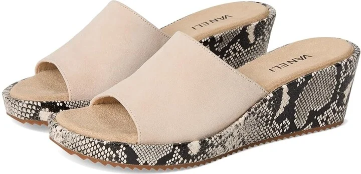 Vaneli Calla Women's Sandals Nude Suede : 10 W (D)