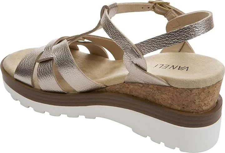 Vaneli Carly Women's Shoes Shell Grained Met : 6 M (B), Leather - Image 3