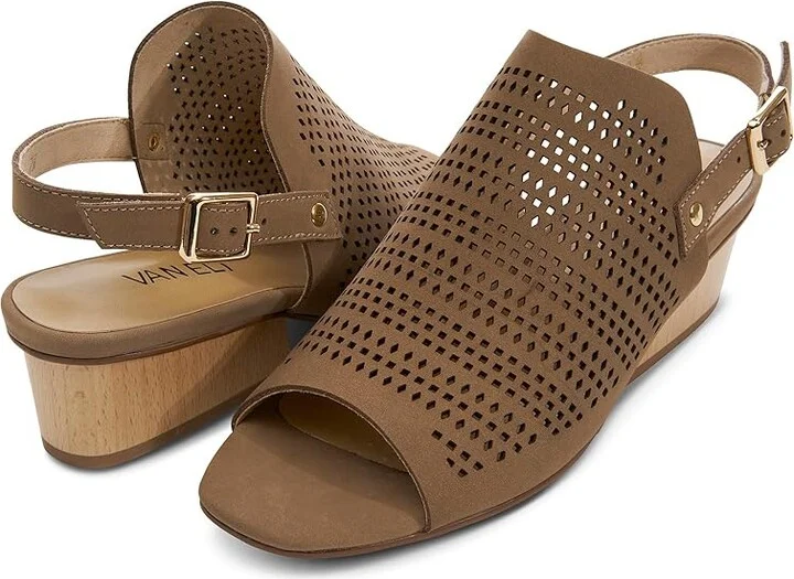 Vaneli Cath Women's Sandals Taupe Nabuk : 8 M (B), Leather/Rubber
