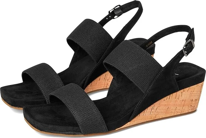 Vaneli Catlee Women's Sandals Black Linelast : 6.5 M (B), Leather/Rubber