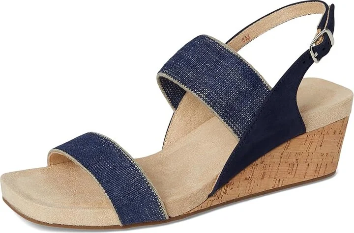 Vaneli Catlee Women's Sandals Denim Linelast : 7.5 M (B), Leather/Rubber - Image 5