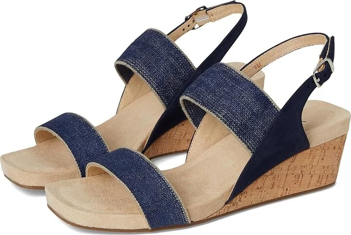 Vaneli Catlee Women's Sandals Denim Linelast : 7.5 M (B), Leather/Rubber