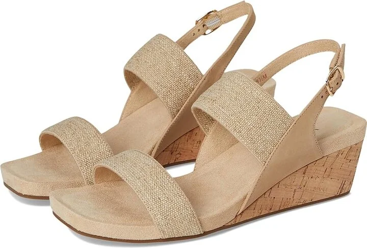 Vaneli Catlee Women's Sandals Natural Linelast : 7.5 M (B), Leather/Rubber