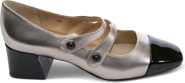 Vaneli Darin Women's Flat Shoes Pewter Mercury/Black Patent : 7 M (B), Leather - Image 4