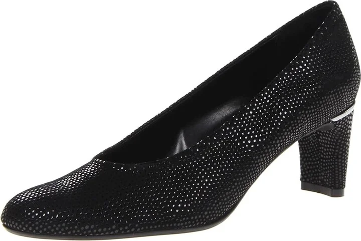 Vaneli Dayle Women's 1-2 inch heel Shoes Black E-Print : 7.5 N (AA), Leather - Image 2