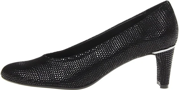 Vaneli Dayle Women's 1-2 inch heel Shoes Black E-Print : 7.5 N (AA), Leather - Image 7