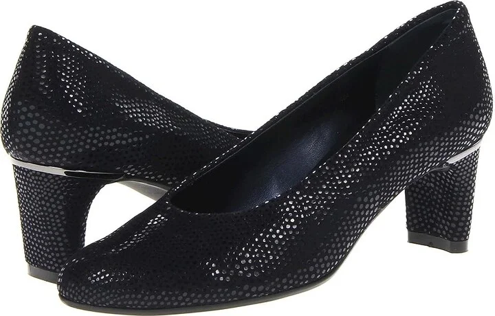 Vaneli Dayle Women's 1-2 inch heel Shoes Navy E-Print : 8 N (AA), Leather