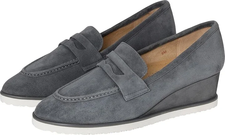 Vaneli Devera Women's Flat Shoes Grey Suede : 12 M (B)