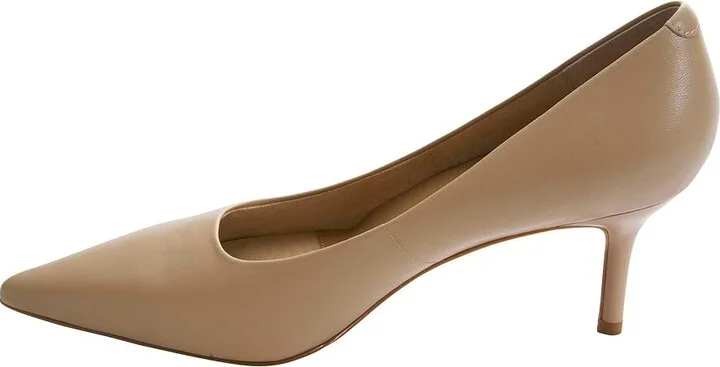 Vaneli Dorcet High Women's Heels Ecru Nappa : 8.5 M (B), Leather - Image 4
