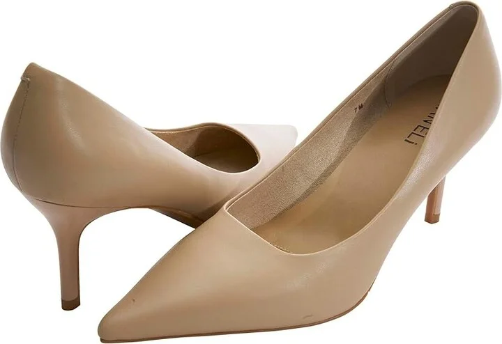 Vaneli Dorcet High Women's Heels Ecru Nappa : 8.5 M (B), Leather