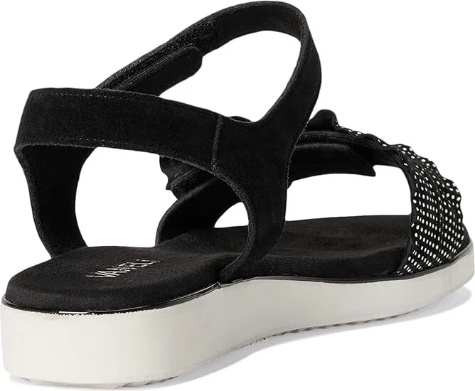 Vaneli Elsbet Women's Sandals Black Suede/Black/White Dots : 6.5 M (B) - Image 4