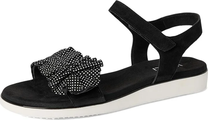 Vaneli Elsbet Women's Sandals Black Suede/Black/White Dots : 6.5 M (B) - Image 5