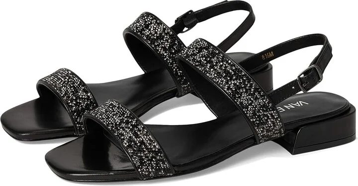Vaneli Emmey Women's Sandals Black Nappa : 9 M (B), Leather