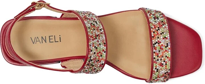 Vaneli Emmey Women's Sandals Red Nappa : 8.5 N (AA), Leather - Image 2