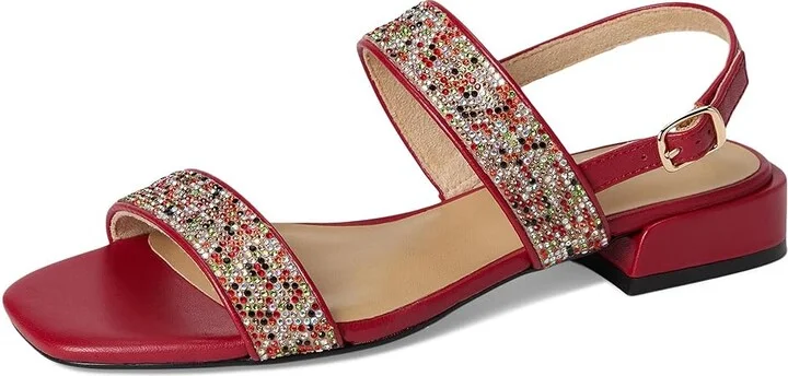 Vaneli Emmey Women's Sandals Red Nappa : 8.5 N (AA), Leather - Image 5