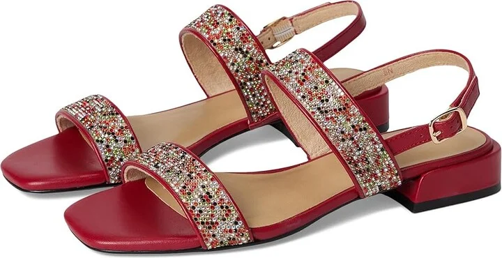Vaneli Emmey Women's Sandals Red Nappa : 8.5 N (AA), Leather
