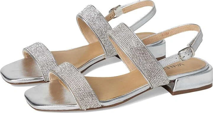 Vaneli Emmey Women's Sandals Silver Mercury : 5 M (B), Leather