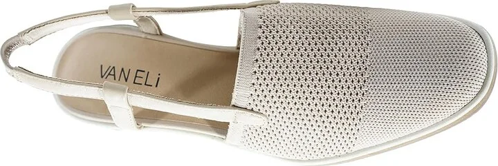 Vaneli Greer Women's Shoes Ecru Stretch Knit : 5 M (B), Textile - Image 2