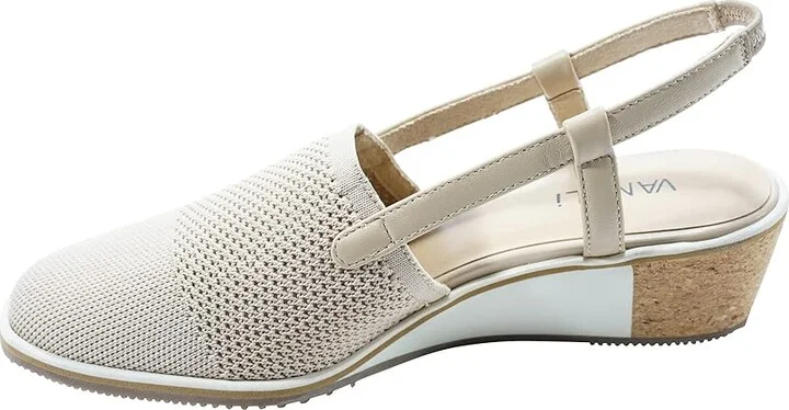 Vaneli Greer Women's Shoes Ecru Stretch Knit : 5 M (B), Textile - Image 6