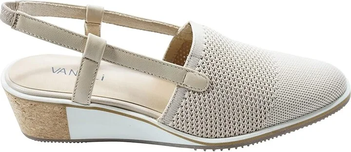 Vaneli Greer Women's Shoes Ecru Stretch Knit : 5 M (B), Textile - Image 7