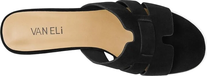 Vaneli Heidi Women's Sandals Black Suede : 5 M (B) - Image 2