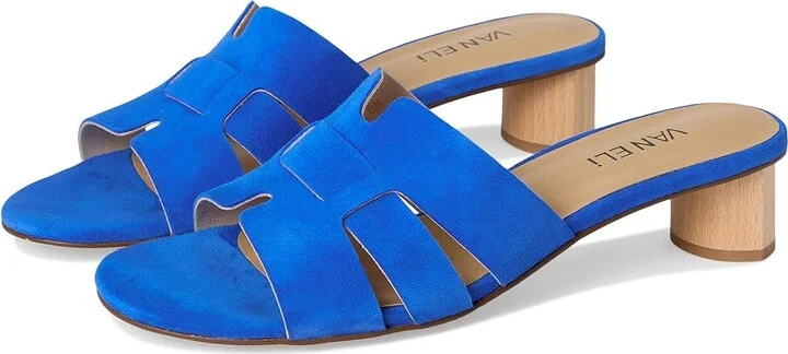 Vaneli Heidi Women's Sandals French Blue Suede : 12 M (B)