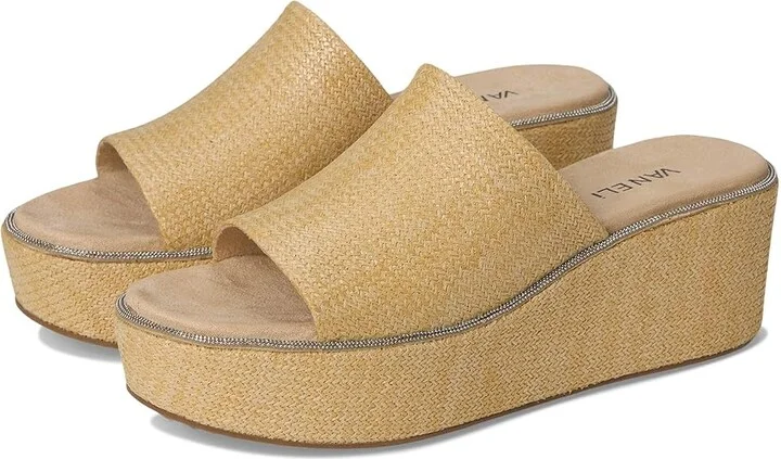 Vaneli Hero Women's Sandals Natural Raffia : 7.5 M (B), Textile