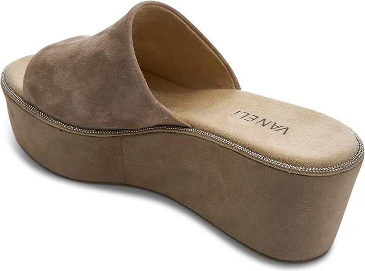 Vaneli Hero Women's Sandals Truffle Suede : 9 N (AA), Textile - Image 3