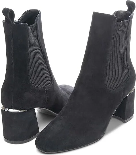 Vaneli Ilias Women's Boots Black Suede : 7 M (B), Leather/Rubber
