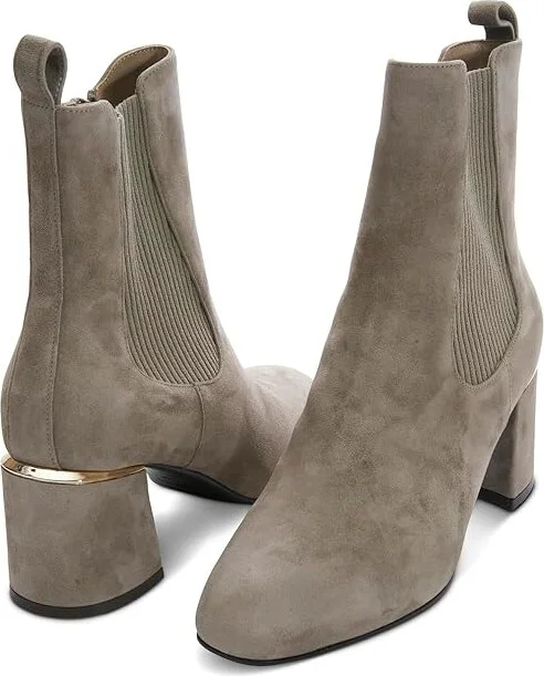 Vaneli Ilias Women's Boots Taupe Suede : 8.5 N (AA), Leather/Rubber