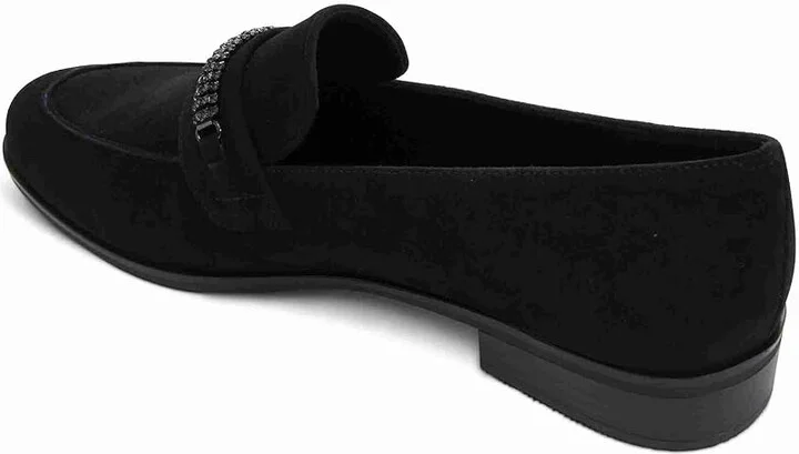 Vaneli Kiara Women's Flat Shoes Black Suede : 11 W (D) - Image 3