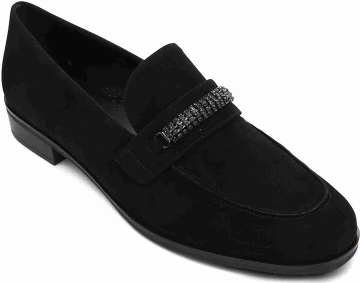 Vaneli Kiara Women's Flat Shoes Black Suede : 11 W (D) - Image 4