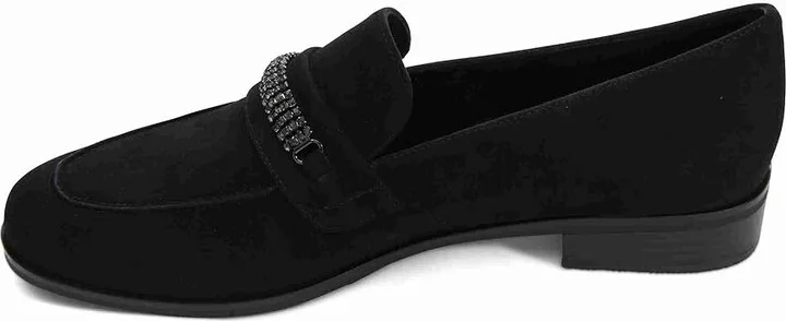 Vaneli Kiara Women's Flat Shoes Black Suede : 11 W (D) - Image 5