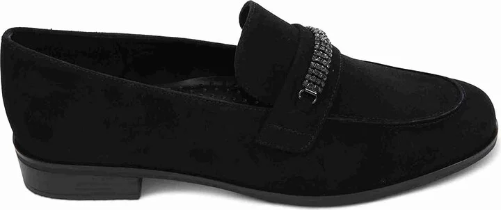 Vaneli Kiara Women's Flat Shoes Black Suede : 11 W (D) - Image 6