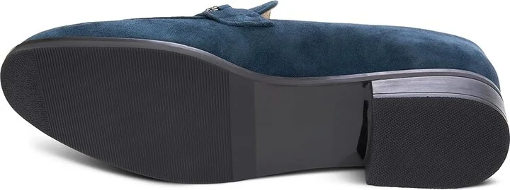 Vaneli Kiara Women's Flat Shoes Navy Suede : 7.5 W (D) - Image 2