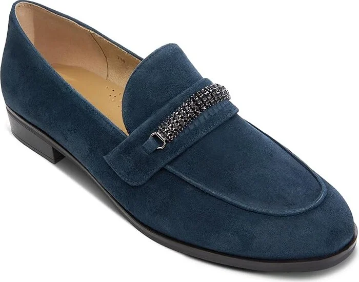 Vaneli Kiara Women's Flat Shoes Navy Suede : 7.5 W (D) - Image 4