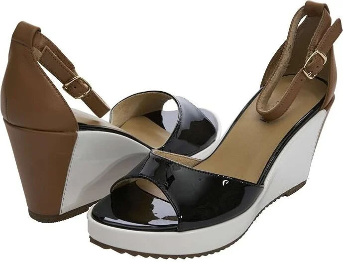 Vaneli Lemy Women's Sandals Black Patent Combo : 11 N (AA), Leather/Rubber